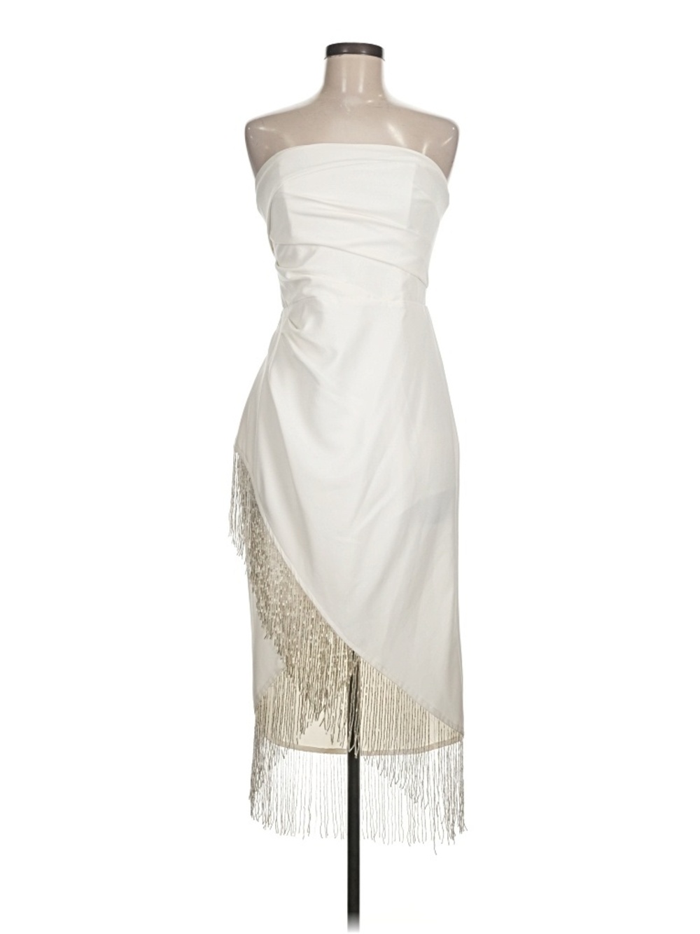 Marchesa Notte Ivory Embellished Bridal Cocktail Dress
